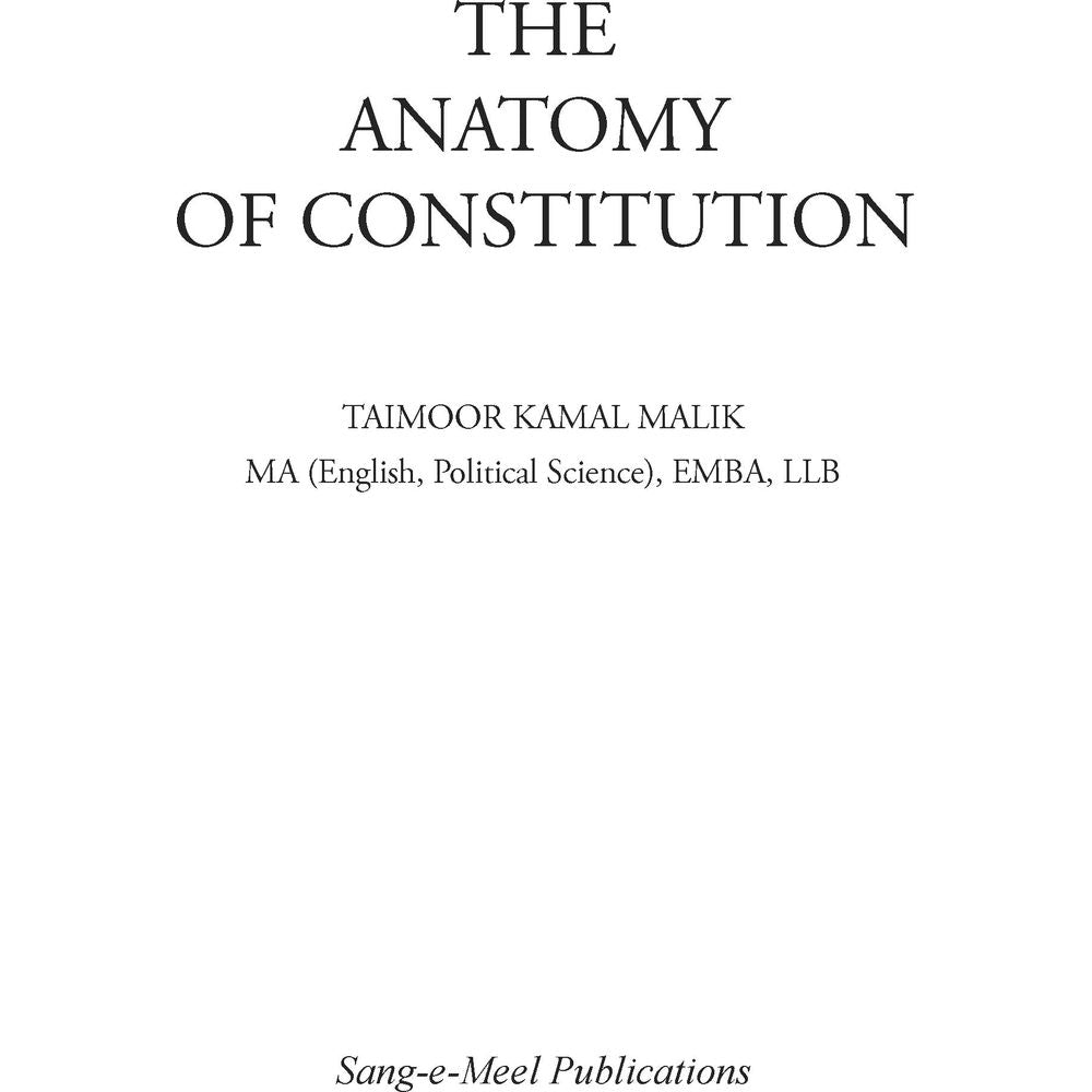 Anatomy of Constitutional Cases (An Analysis) - Taimoor Kamal Malik