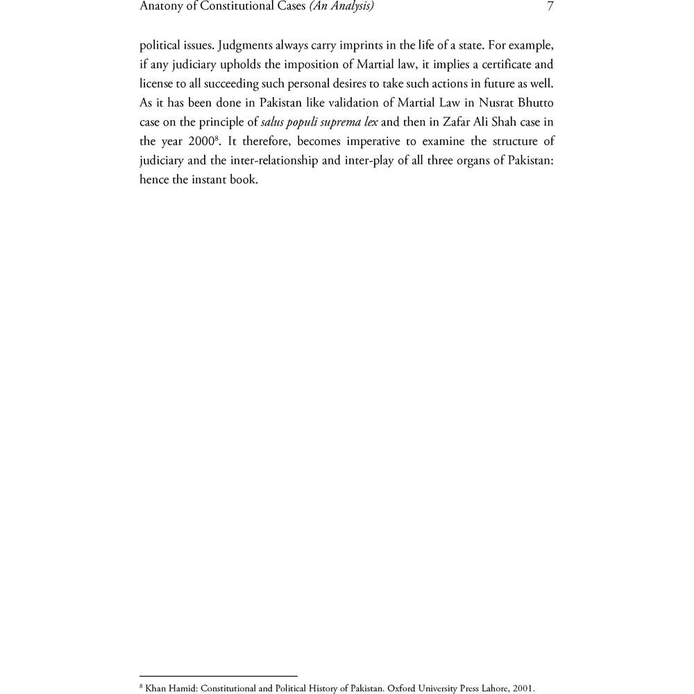 Anatomy of Constitutional Cases (An Analysis) - Taimoor Kamal Malik
