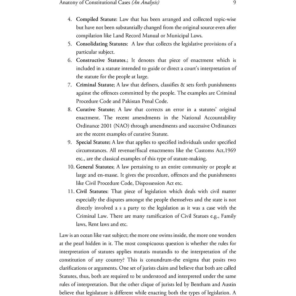 Anatomy of Constitutional Cases (An Analysis) - Taimoor Kamal Malik