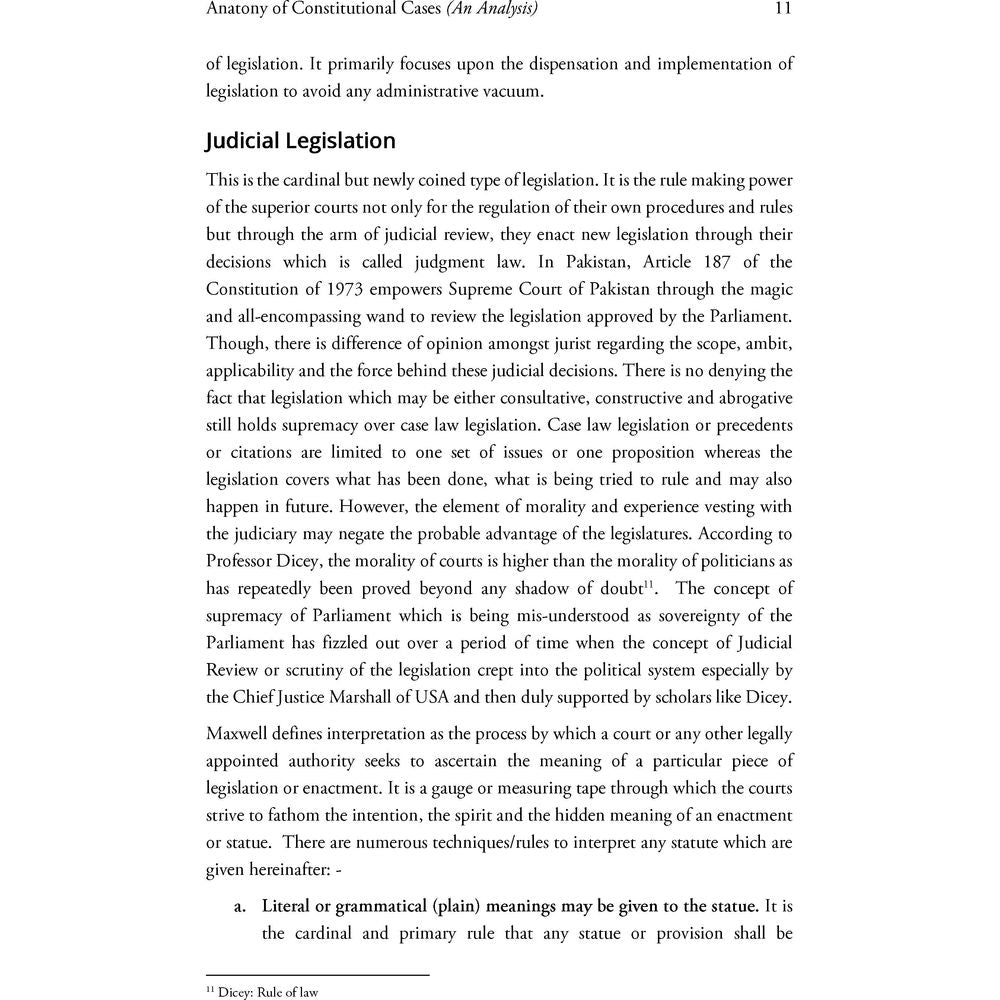 Anatomy of Constitutional Cases (An Analysis) - Taimoor Kamal Malik