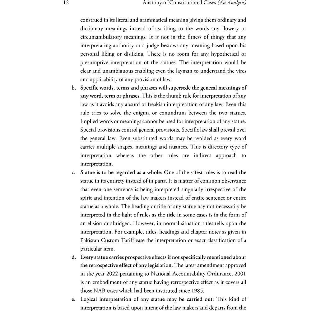 Anatomy of Constitutional Cases (An Analysis) - Taimoor Kamal Malik