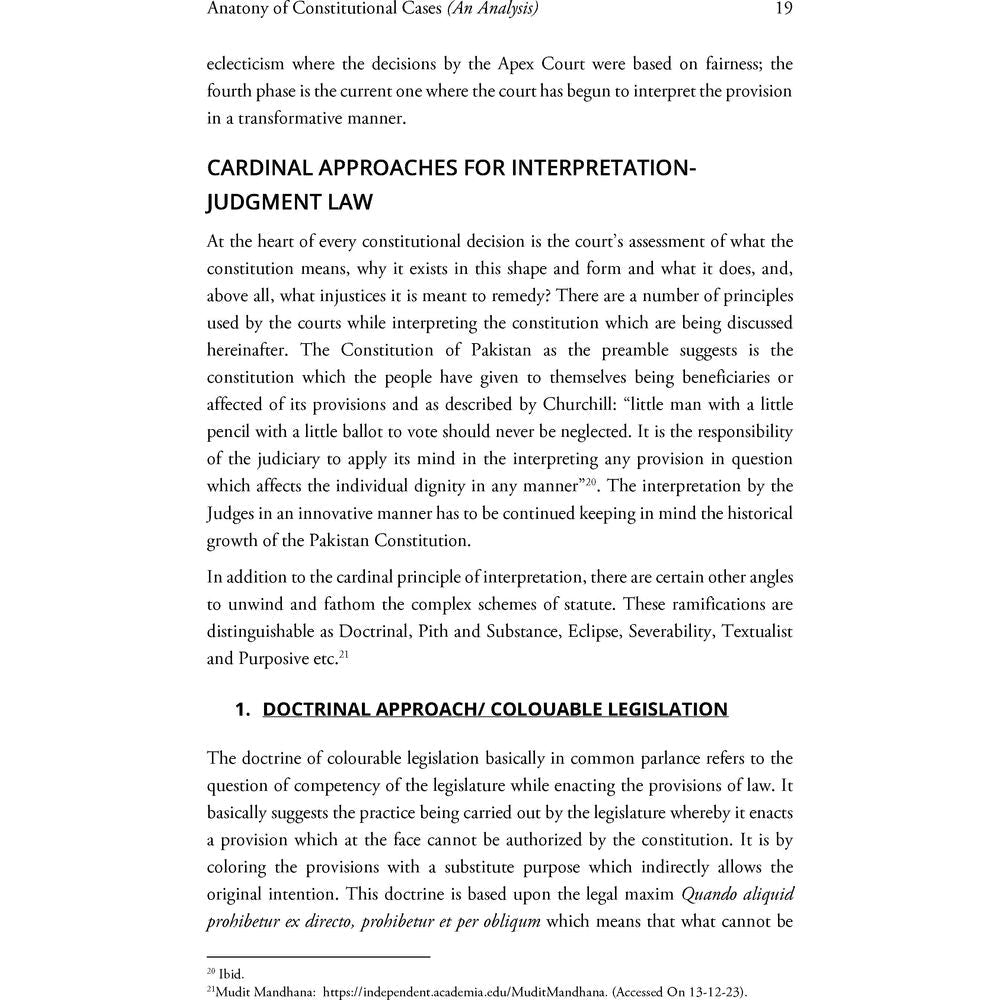 Anatomy of Constitutional Cases (An Analysis) - Taimoor Kamal Malik