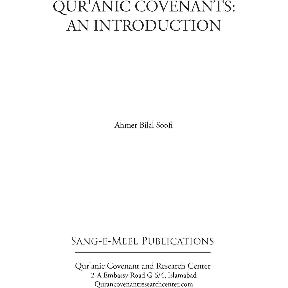 Qur'anic Covenants: An Introduction - Ahmer Bilal Soofi (Second Edition)