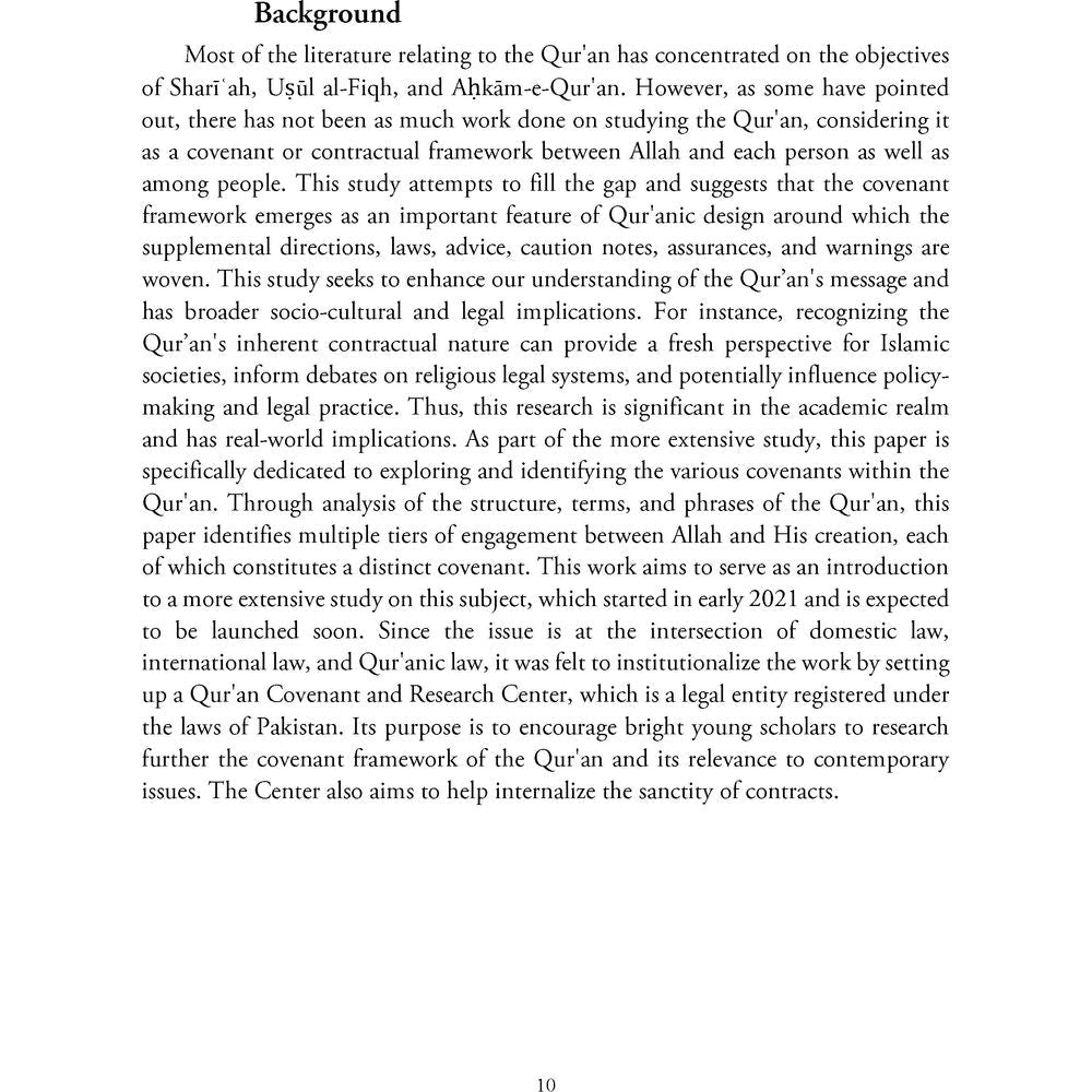 Qur'anic Covenants: An Introduction - Ahmer Bilal Soofi (Second Edition)