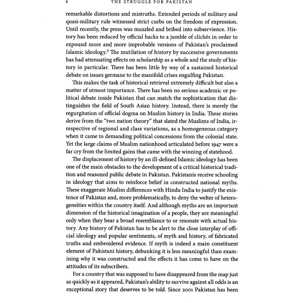 The Struggle for Pakistan: A Muslim Homeland and Global Politics - Ayesha Jalal