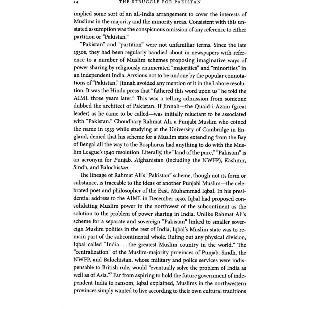 The Struggle for Pakistan: A Muslim Homeland and Global Politics - Ayesha Jalal