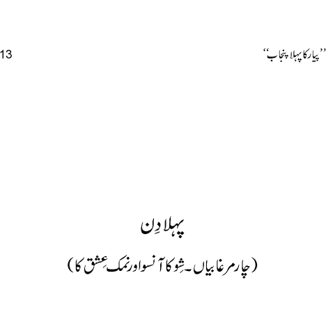Pyar Ka Pehla Punjab: Nau Din Punjab Kay  - Mustansar Hussain Tarar
