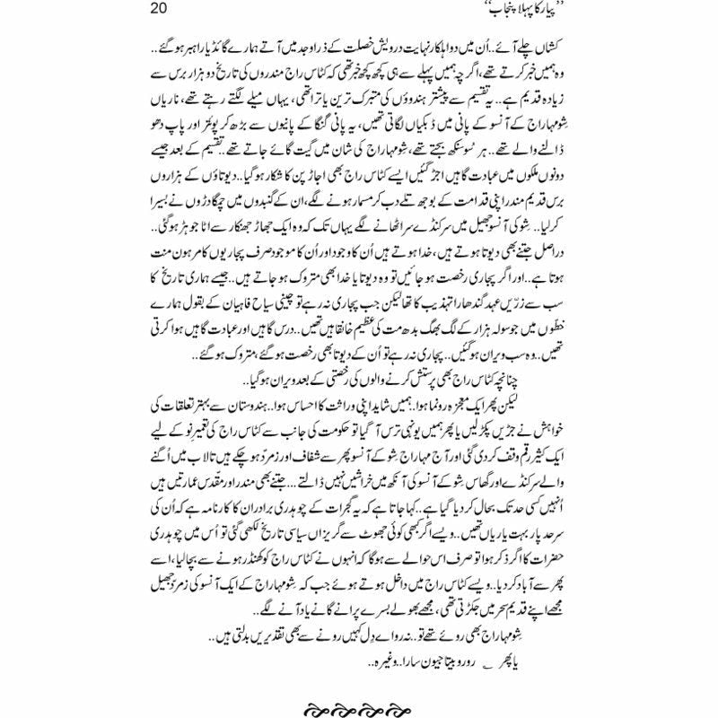Pyar Ka Pehla Punjab: Nau Din Punjab Kay  - Mustansar Hussain Tarar