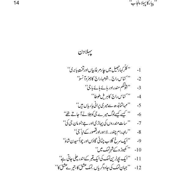 Pyar Ka Pehla Punjab: Nau Din Punjab Kay  - Mustansar Hussain Tarar
