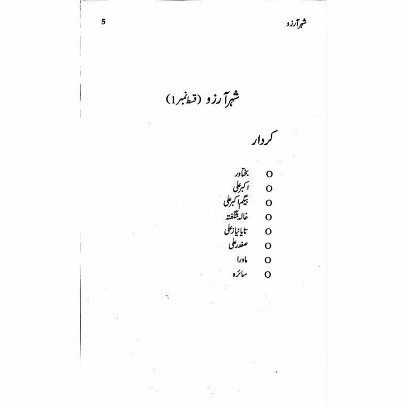 Sheher-E-Arzoo  -  Ashfaq Ahmad - اشفاق احمد