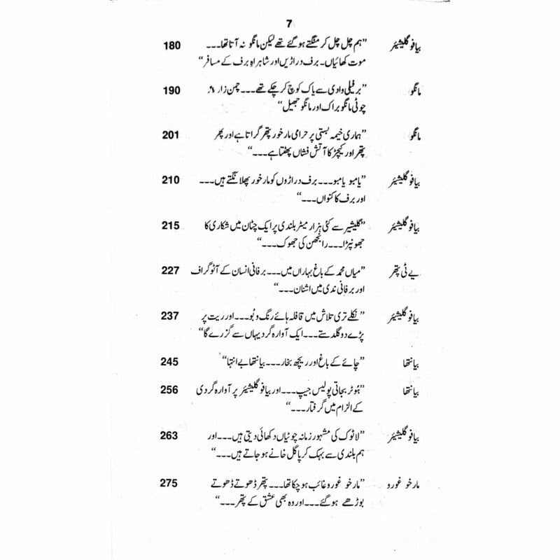 Snow Lake  - Mustansar Hussain Tarar
