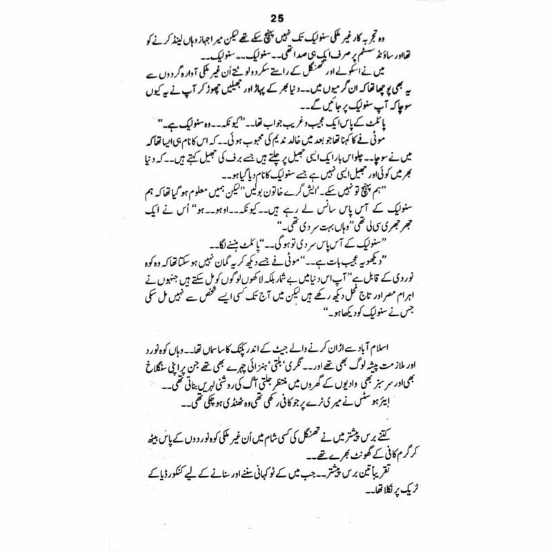 Snow Lake  - Mustansar Hussain Tarar