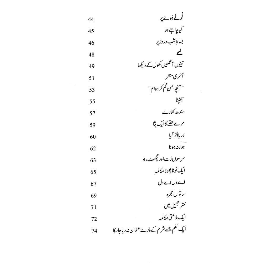 Toot Phoot Ki Nazmain